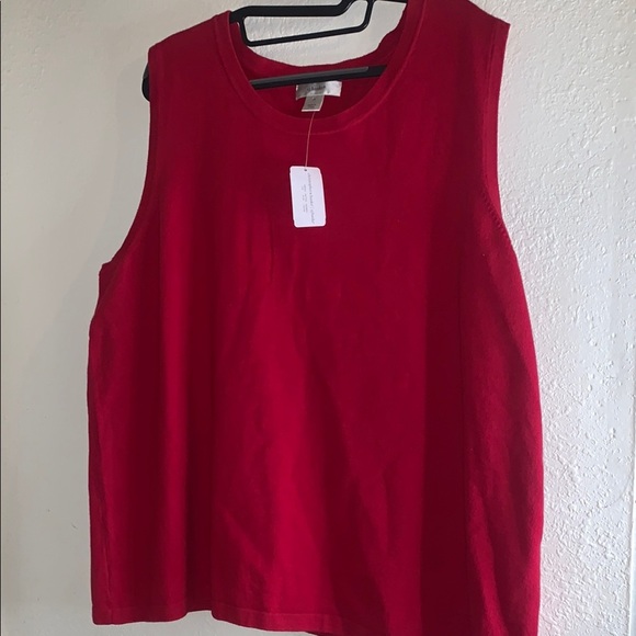 CJ Banks Tops - NWT Cj banks  banks Women's Red Sleeveless Top